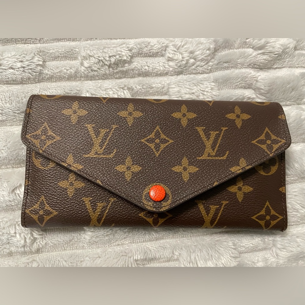 Louis Vuitton orange Monogram Wallet New